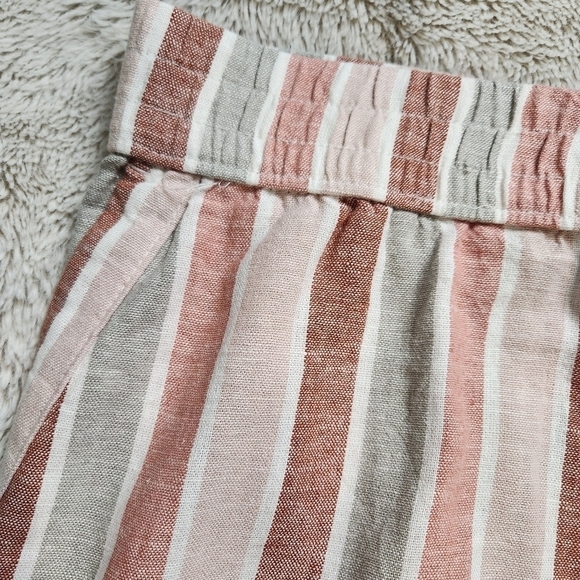 Size 4X Shorts Linen blend Boyfriend cut Pockets Elastic waistband SONOMA NWT - Picture 9 of 16